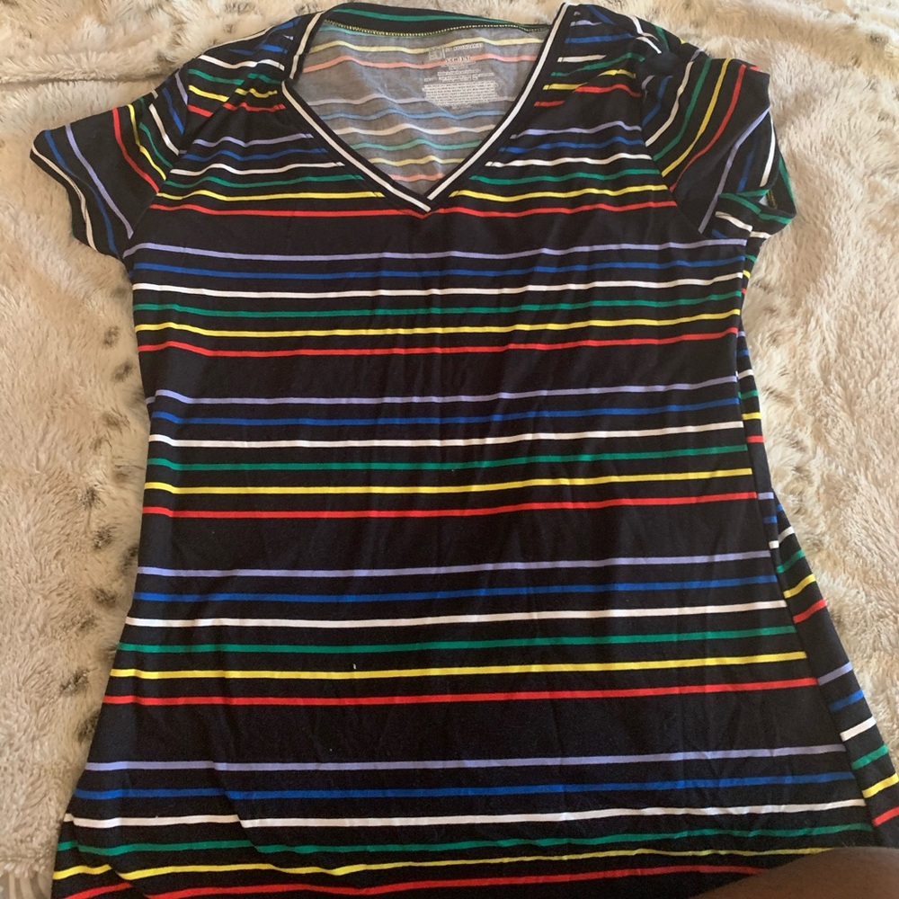 Rainbow striped shirt